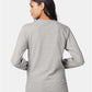 Hanes 5586 Unisex Authentic Long Sleeve T-Shirt - Back view