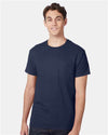 Hanes 5590 Unisex Authentic Pocket T-Shirt - Front view