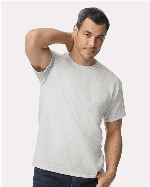 Gildan 2300 Unisex Mineral Wash Long Sleeve T-Shirt - Front view