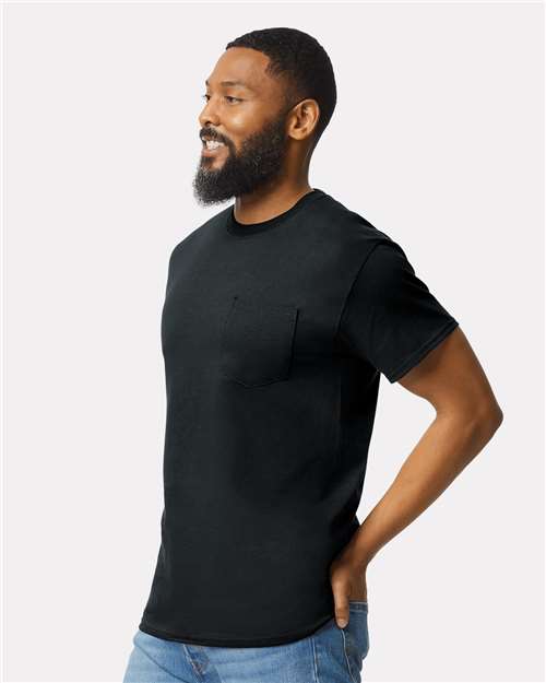 Gildan 2300 Unisex Mineral Wash Long Sleeve T-Shirt - Side view