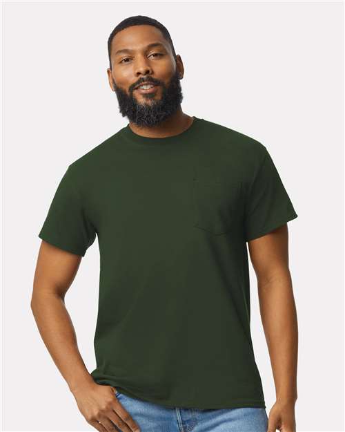 Gildan 2300 Unisex Mineral Wash Long Sleeve T-Shirt - Front view