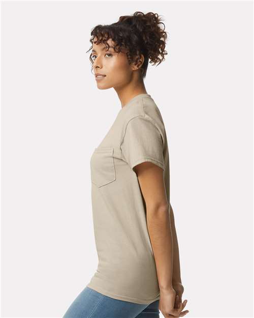 Gildan 2300 Unisex Mineral Wash Long Sleeve T-Shirt - Side view