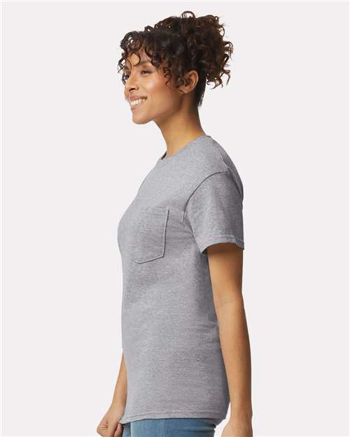 Gildan 2300 Unisex Mineral Wash Long Sleeve T-Shirt - Side view