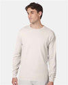 Hanes 5186 Unisex Beefy-T? Long Sleeve T-Shirt - Front view