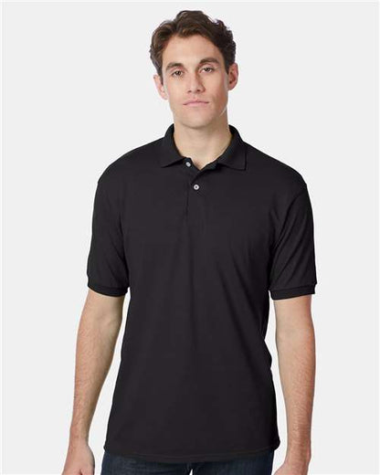 Hanes 054X Unisex EcoSmart? Jersey Polo - Front view