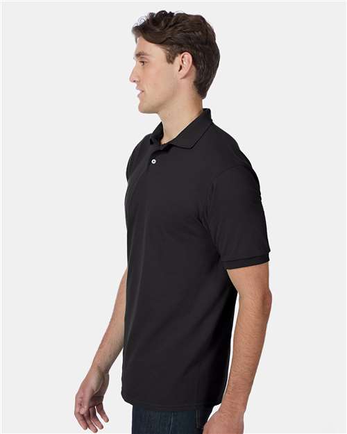 Hanes 054X Unisex EcoSmart? Jersey Polo - Side view