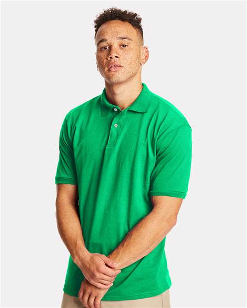 Hanes 054X Unisex EcoSmart? Jersey Polo - Front view