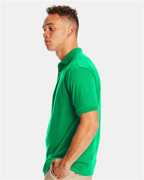 Hanes 054X Unisex EcoSmart? Jersey Polo - Side view