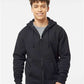 Independent Trading Co. IND4000Z Unisex Heavyweight Full-Zip Hooded Sweatshirt - Front view
