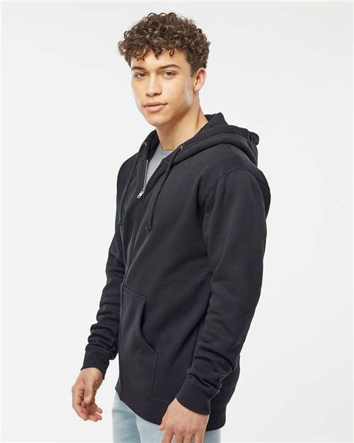 Independent Trading Co. IND4000Z Unisex Heavyweight Full-Zip Hooded Sweatshirt - Side view