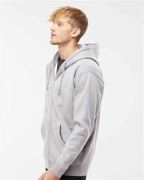 Independent Trading Co. IND4000Z Unisex Heavyweight Full-Zip Hooded Sweatshirt - Side view