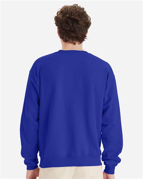 Hanes P160 Unisex EcoSmart? Crewneck Sweatshirt - Back view