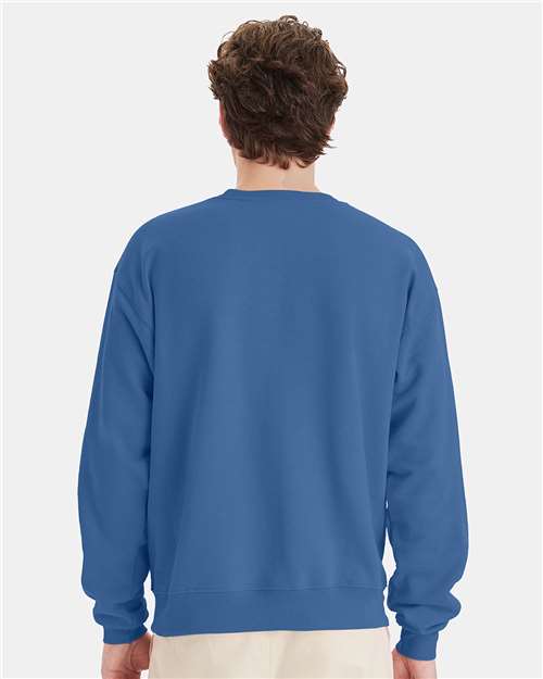 Hanes P160 Unisex EcoSmart? Crewneck Sweatshirt - Back view