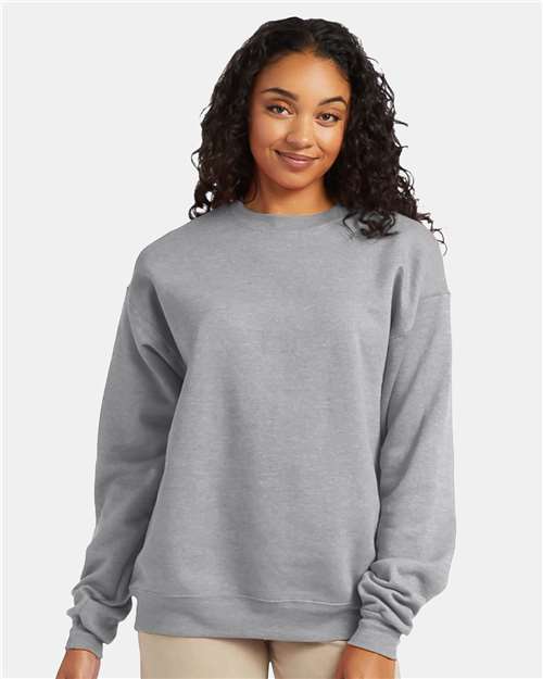 Hanes P160 Unisex EcoSmart? Crewneck Sweatshirt - Front view