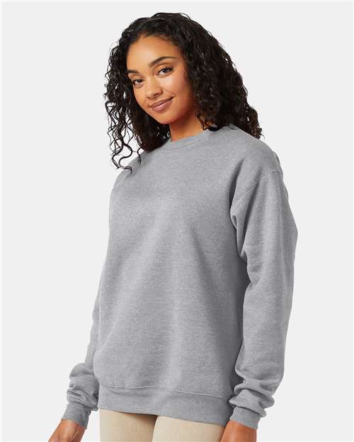 Hanes P160 Unisex EcoSmart? Crewneck Sweatshirt - Side view