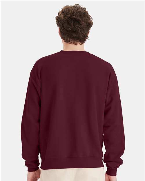 Hanes P160 Unisex EcoSmart? Crewneck Sweatshirt - Back view