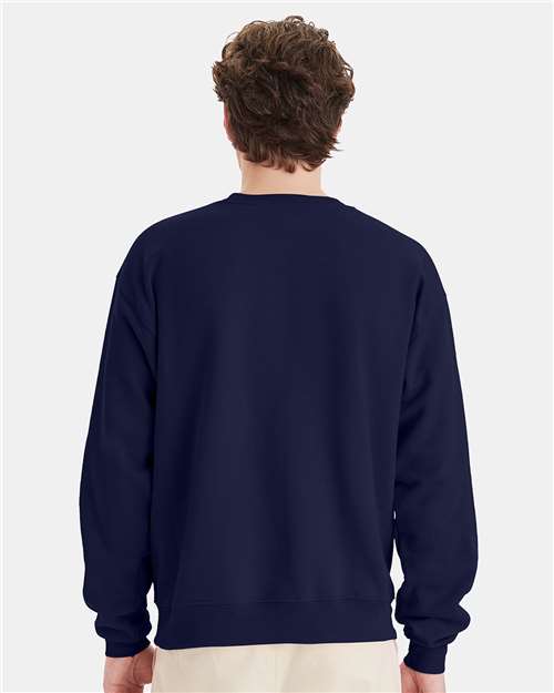 Hanes P160 Unisex EcoSmart? Crewneck Sweatshirt - Back view