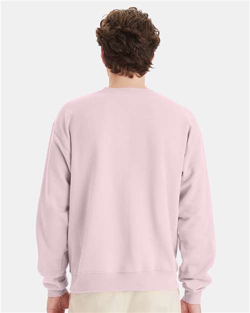 Hanes P160 Unisex EcoSmart? Crewneck Sweatshirt - Back view