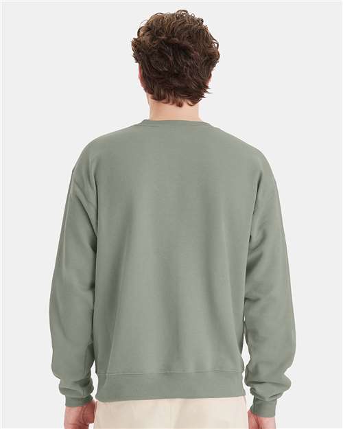 Hanes P160 Unisex EcoSmart? Crewneck Sweatshirt - Back view
