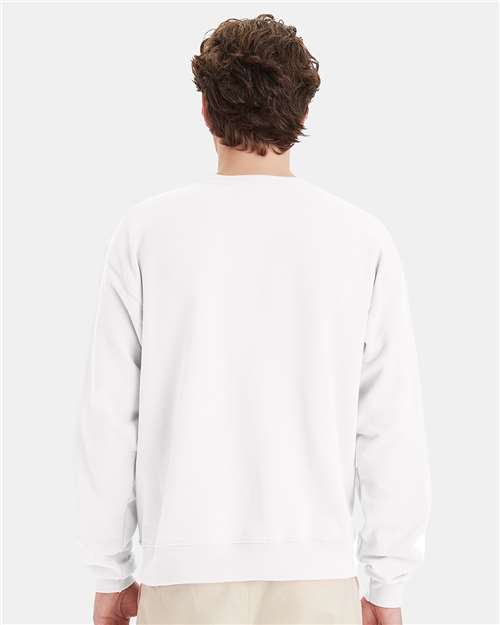 Hanes P160 Unisex EcoSmart? Crewneck Sweatshirt - Back view