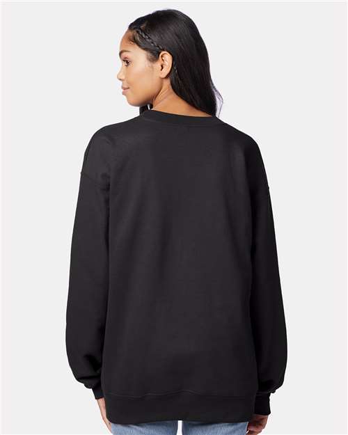 Hanes F260 Unisex Ultimate Cotton? Crewneck Sweatshirt - Back view