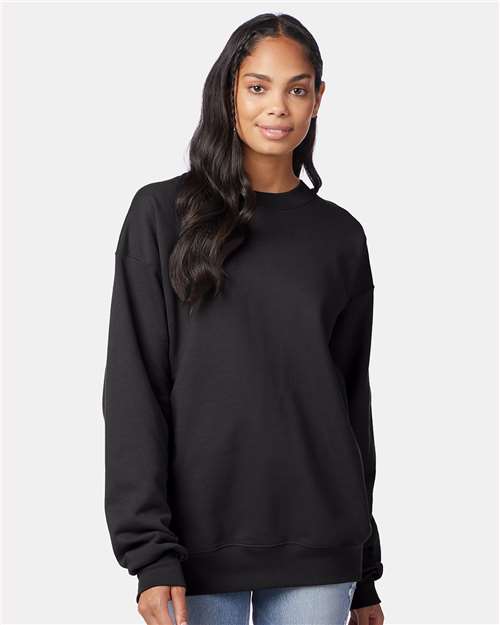 Hanes F260 Unisex Ultimate Cotton? Crewneck Sweatshirt - Front view