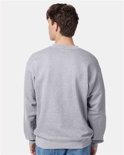 Hanes F260 Unisex Ultimate Cotton? Crewneck Sweatshirt - Back view