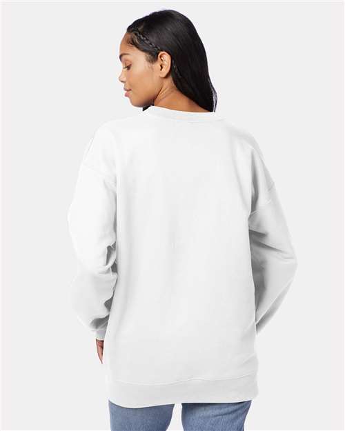 Hanes F260 Unisex Ultimate Cotton? Crewneck Sweatshirt - Back view