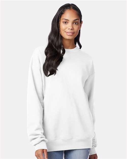 Hanes F260 Unisex Ultimate Cotton? Crewneck Sweatshirt - Front view