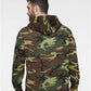 Code Five 3969 Unisex Camo Fleece Hoodie Sweatshirt - Back view