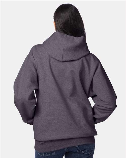 Hanes F170 Unisex Ultimate Cotton? Hooded Sweatshirt - Back view