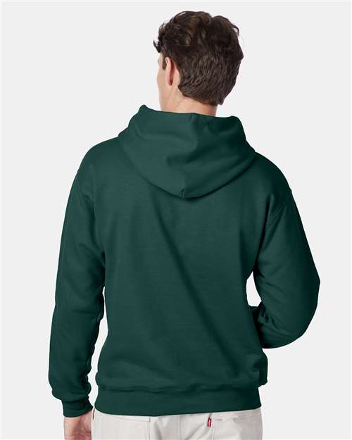 Hanes F170 Unisex Ultimate Cotton? Hooded Sweatshirt - Back view