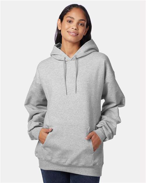 Hanes F170 Unisex Ultimate Cotton? Hooded Sweatshirt - Front view