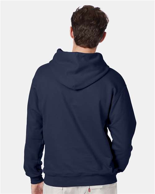 Hanes F170 Unisex Ultimate Cotton? Hooded Sweatshirt - Back view