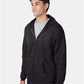 Hanes P180 Unisex EcoSmart? Full-Zip Hooded Sweatshirt - Side view