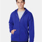 Hanes P180 Unisex EcoSmart? Full-Zip Hooded Sweatshirt - Front view