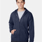 Hanes P180 Unisex EcoSmart? Full-Zip Hooded Sweatshirt - Front view