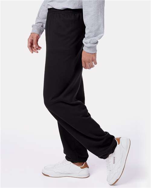 Hanes P650 Unisex EcoSmart? Sweatpants - Side view