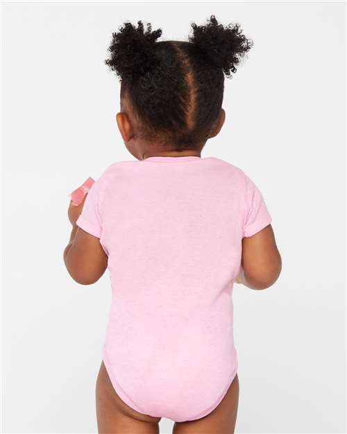 Rabbit Skins 4400 Infant Baby Rib Bodysuit - Back view
