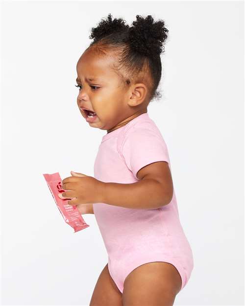 Rabbit Skins 4400 Infant Baby Rib Bodysuit - Side view