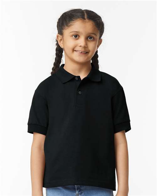 Gildan 8800B Youth DryBlend? Jersey Polo - Front view