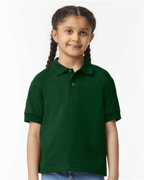 Gildan 8800B Youth DryBlend? Jersey Polo - Front view