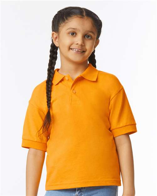 Gildan 8800B Youth DryBlend? Jersey Polo - Front view