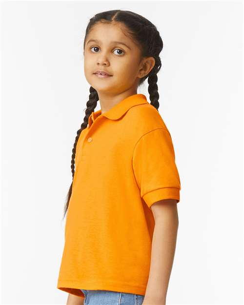 Gildan 8800B Youth DryBlend? Jersey Polo - Side view
