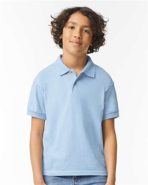 Gildan 8800B Youth DryBlend? Jersey Polo - Front view