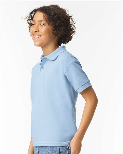 Gildan 8800B Youth DryBlend? Jersey Polo - Side view