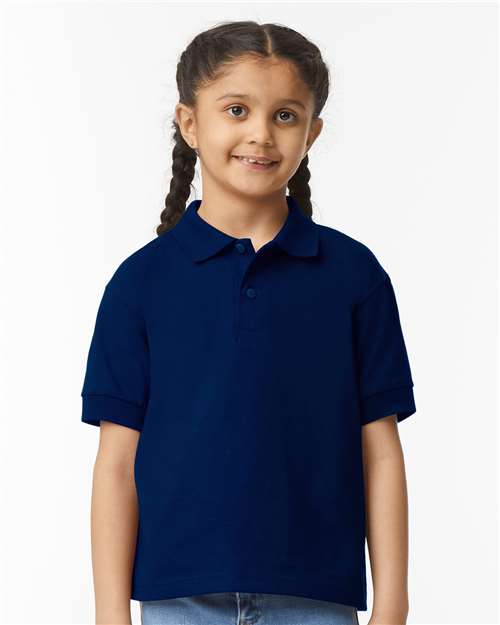 Gildan 8800B Youth DryBlend? Jersey Polo - Front view
