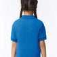 Gildan 8800B Youth DryBlend? Jersey Polo - Back view