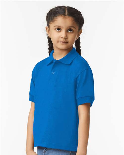 Gildan 8800B Youth DryBlend? Jersey Polo - Side view