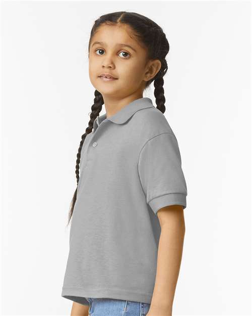 Gildan 8800B Youth DryBlend? Jersey Polo - Side view